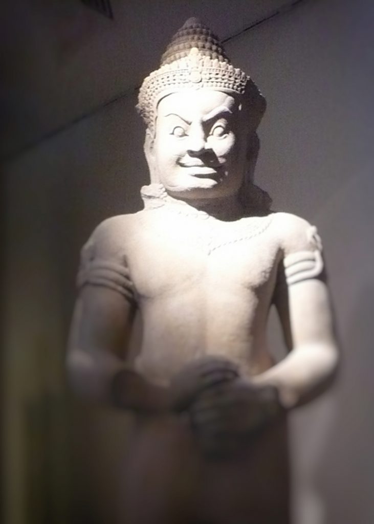 Khmer Temple Guardian at Musee Guimet in Paris