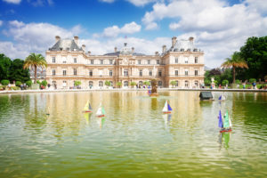 Senate and Sailboats at Jardin du Luxembourg in Paris